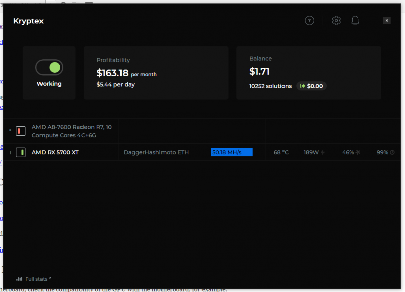 kryptex windows 10 50Mhs 2